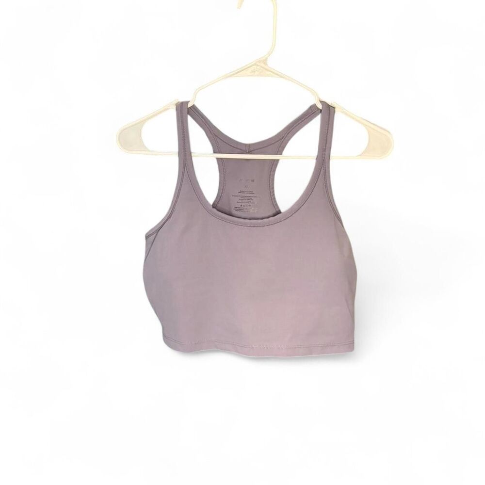 Adore Me Lavender Sports Bra Crop Top XL Racerback Activewear Athleisure